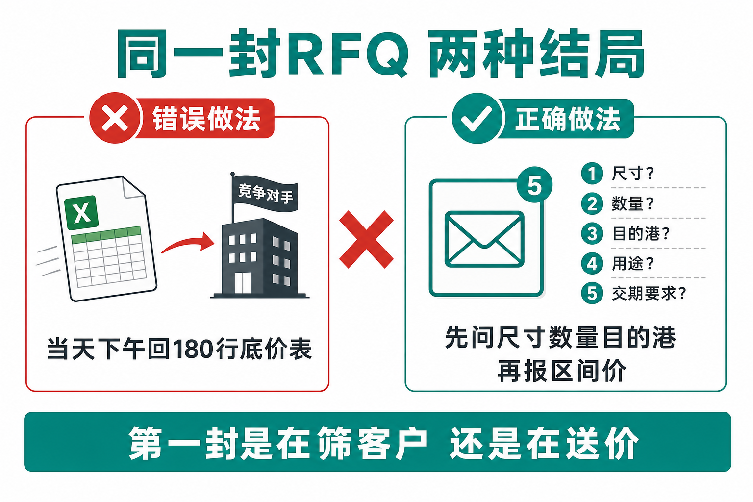同一封RFQ两种结局：秒回底价表 vs 先反问再报价